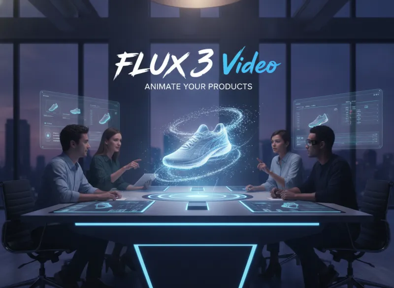 電商團隊使用 FLUX 3 Video 將產品照動態化