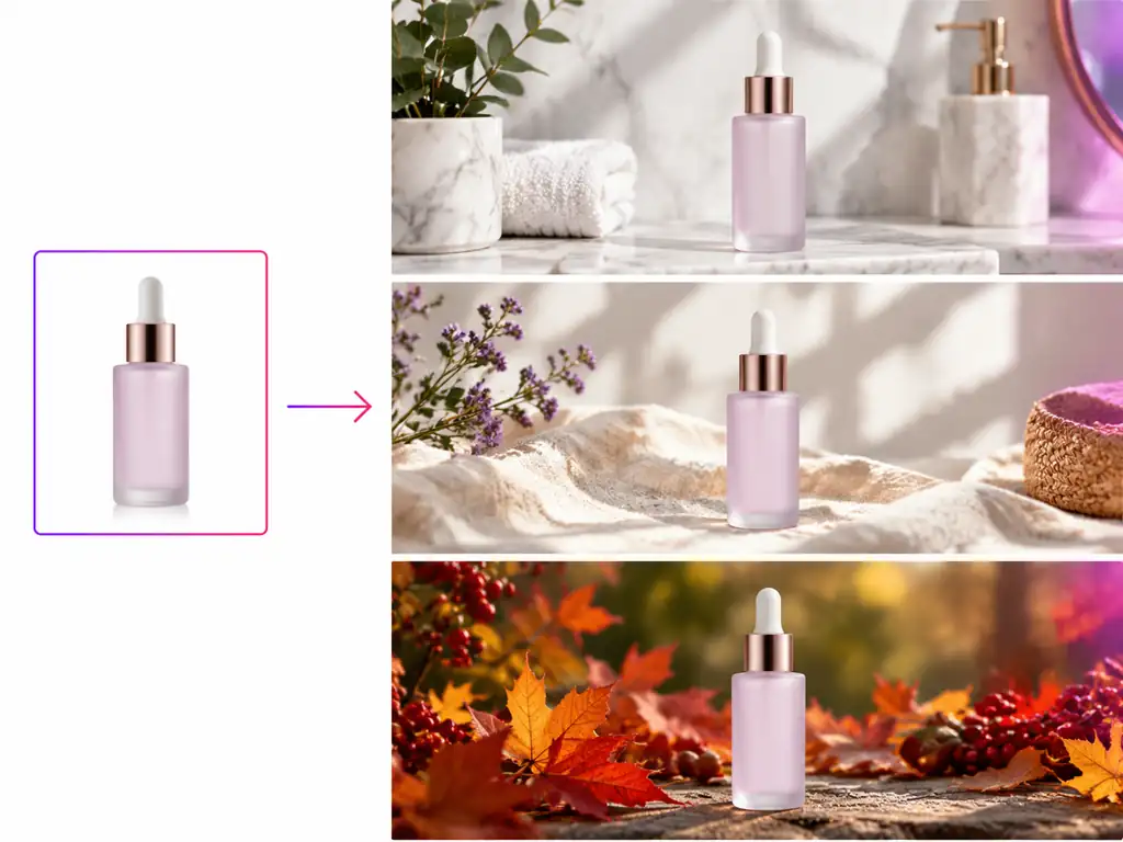 Product photo placed into a new scene with GPT Image 2.5
