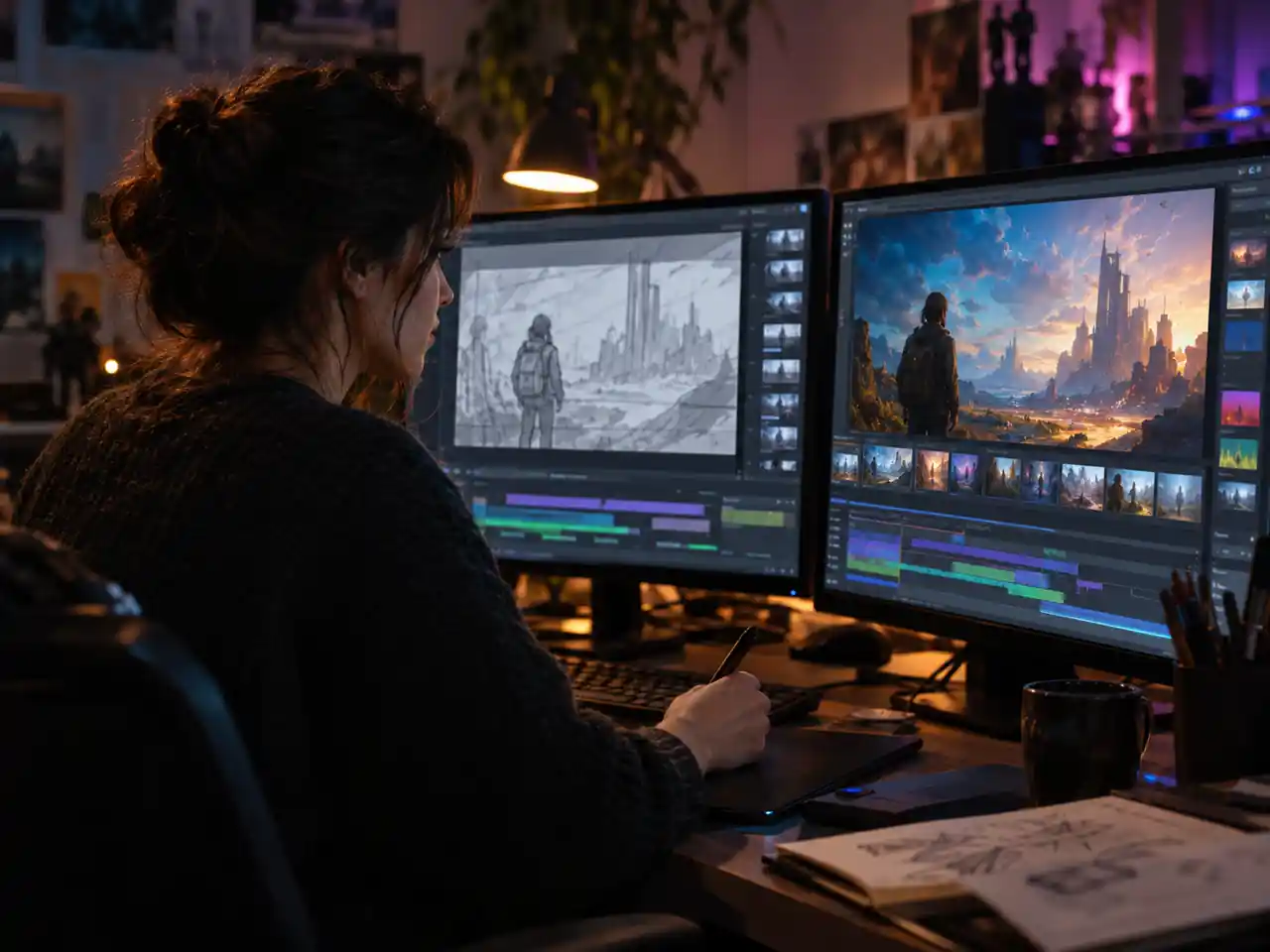 Concept Artists and Prototypers using AI video editing