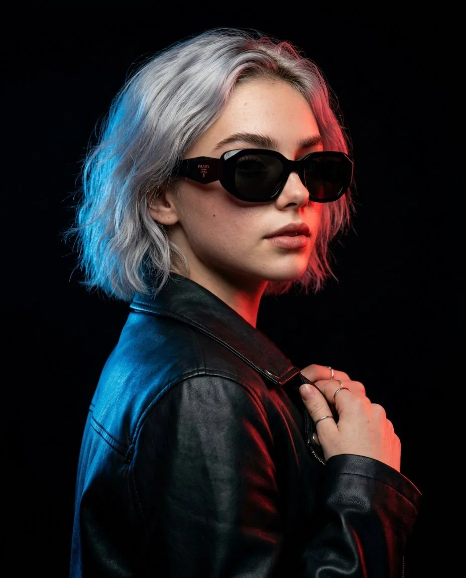 2.5. Hyper-Realistic Dual-Tone Portrait generated image example