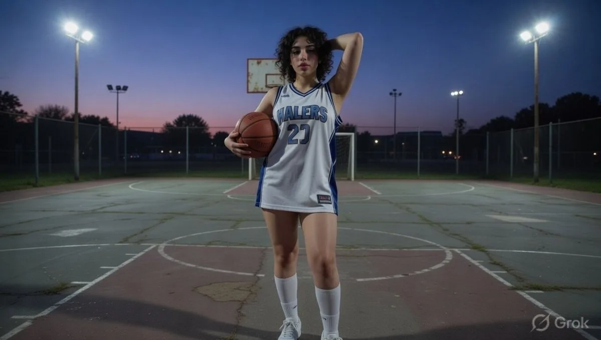 3.6. Basketball Court Twilight generated image example