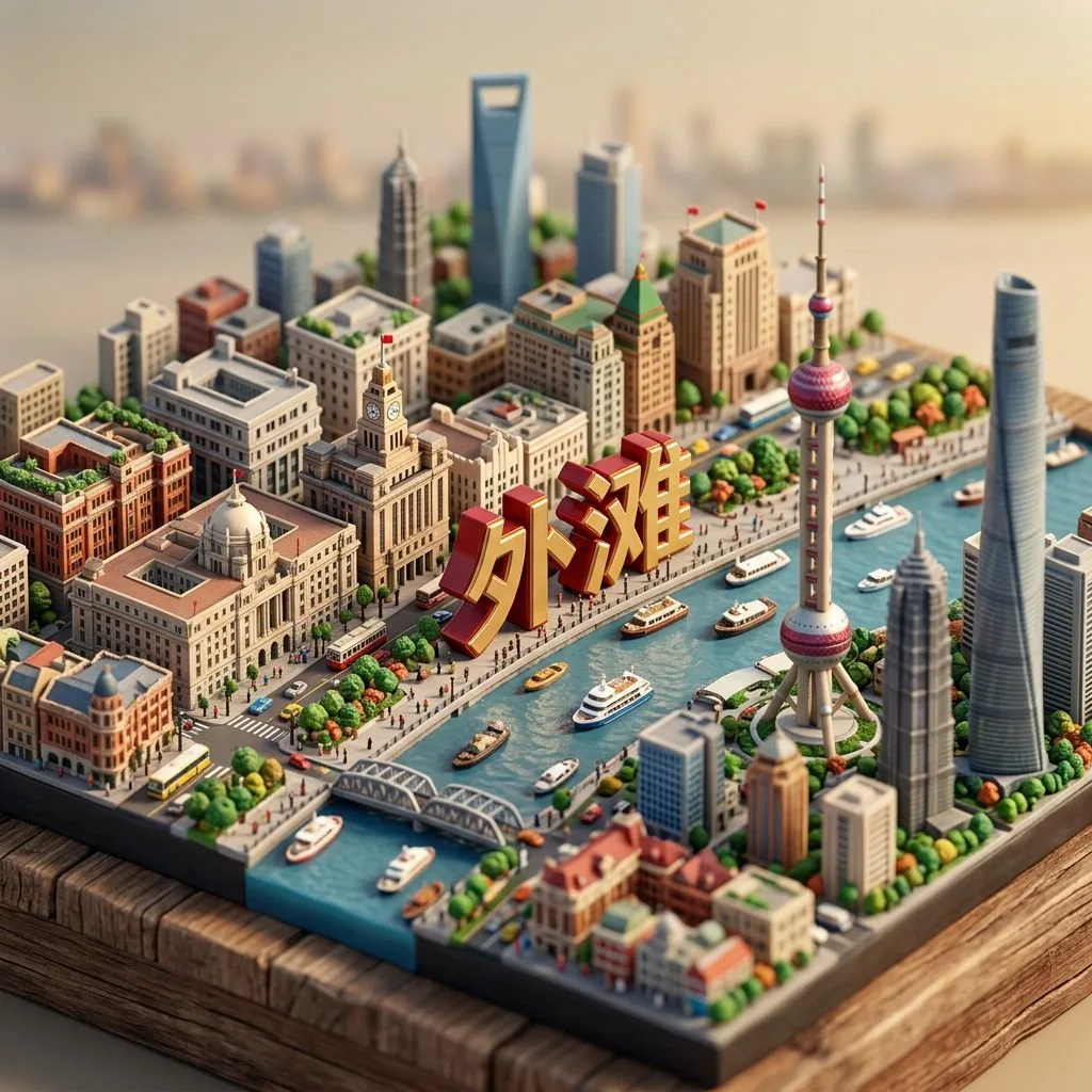 5.2. Shanghai Bund Isometric generated image example