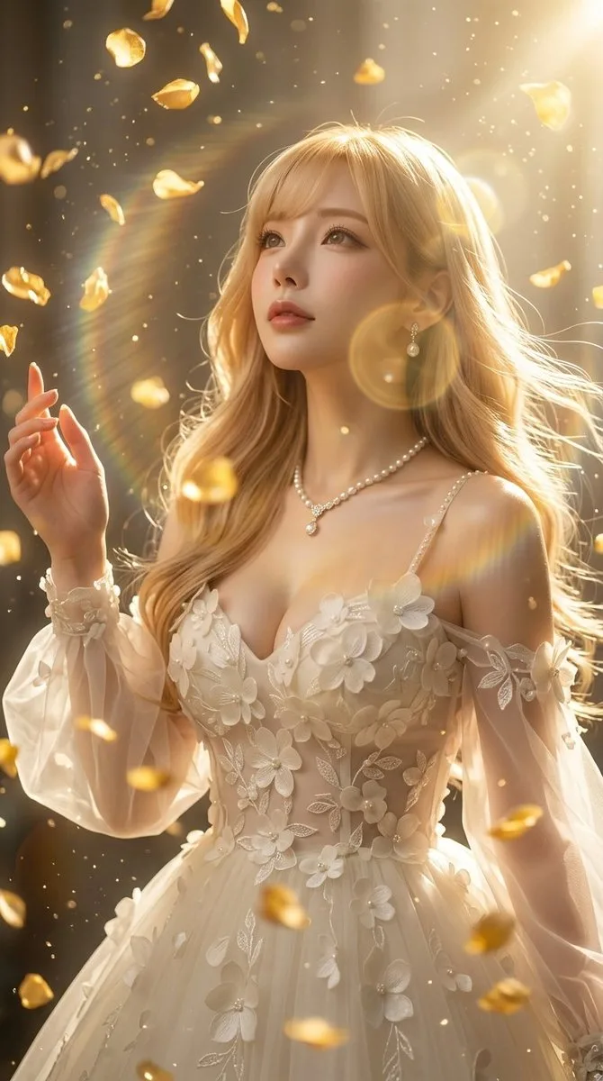Social Media Post - Golden Rain Character Transformation generated image example