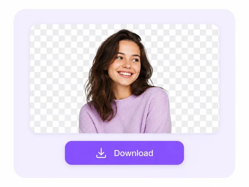 指定した色が透明に削除され、透明PNGをダウンロードするボタンが表示された状態