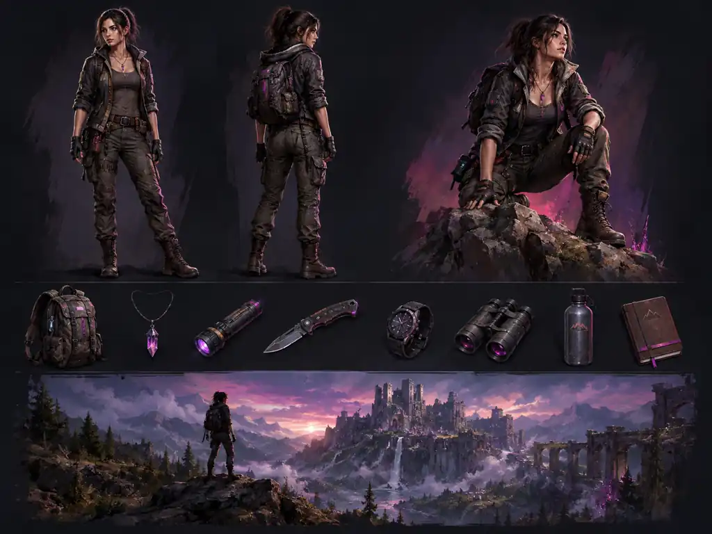 Concept art sheet generated with GPT Image 2.5