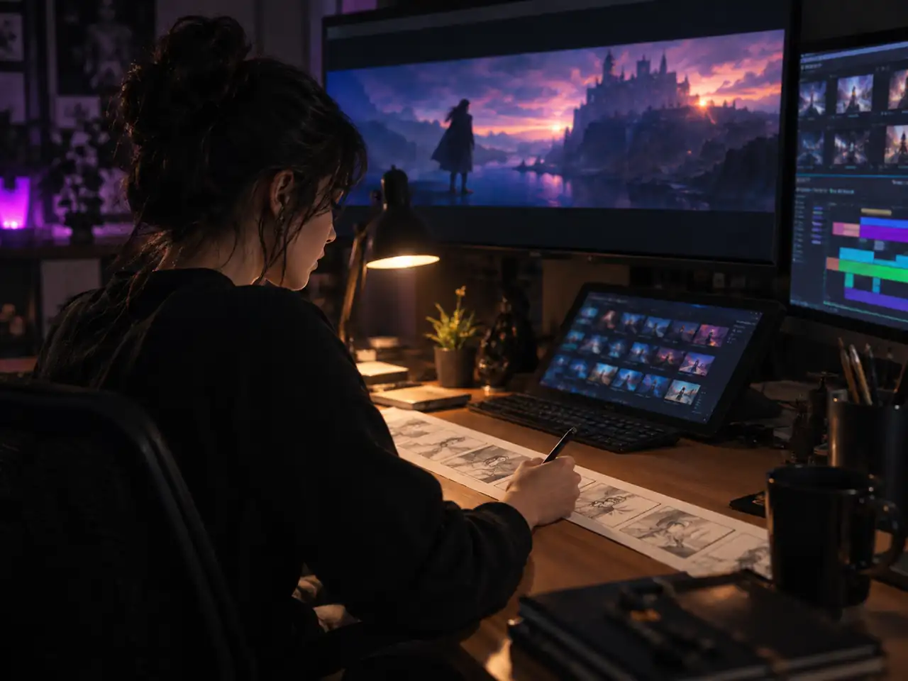 Storyboard and Previs Artists using MiniMax H3 Max
