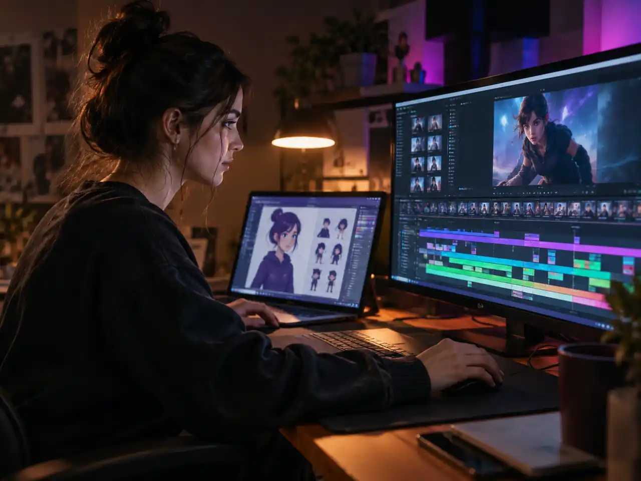 Short Form Creators using motion control video generation