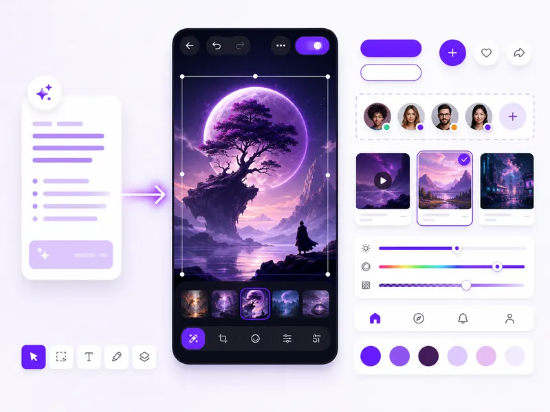 UX 設計師使用 Qwen Image 3 製作介面原型